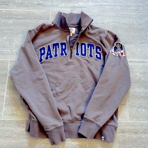 New England Patriots NFL Zip Sweatshirt, 47 Brand, Size Medium